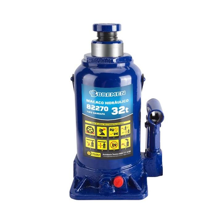 macaco hidráulico 32 toneladas garrafa bremen profissional