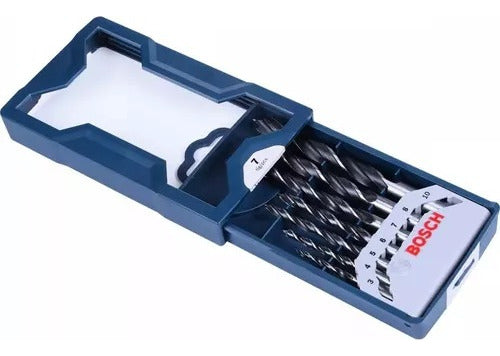 jogo de brocas p/madeira mini x- line c/ 7 pcs bosch