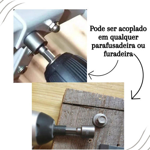 jogo c/ 9 soquetes canhao parafusadeira 5mm a 13mm bestfer prata