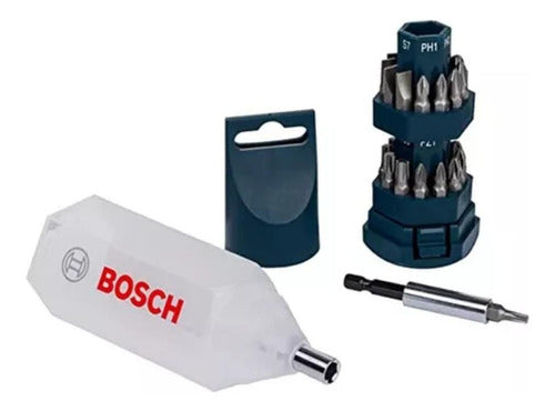 jogo de pontas e bits 25 peças bosch 2607017404