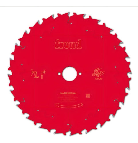 disco de serra 10 pol 40 dentes pra madeira freud fr23w002t vermelho