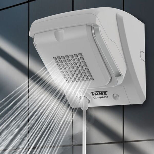 chuveiro ducha eletrônico 220v 7800w branco compacta fame branco 220v