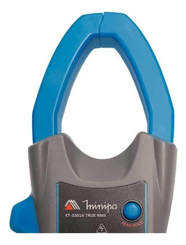 multímetro alicate digital minipa et-3201a cat 4 300v