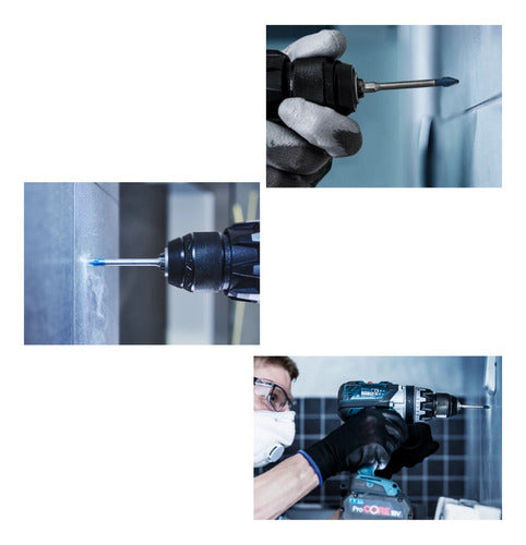 jogo de 5 brocas bosch expert hardceramic 4 a 10mm hex-9