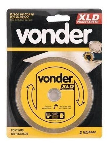 disco corte diamantado porcelanato 110mm contínuo vonder