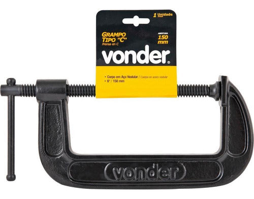 grampo tipo c 6 ferro nodular - vonder plus