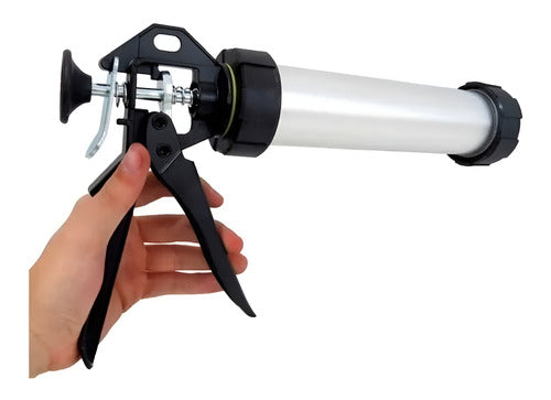 aplicador pistola silicone pu profissional 600 ml vonder