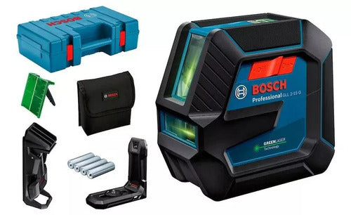 nível laser linha verde gll 2-15 profissional c/maleta bosch