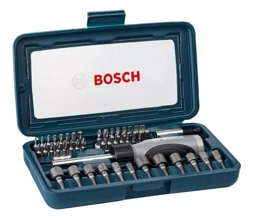 jogo ponta para parafusar c/ 46 chaves bosch