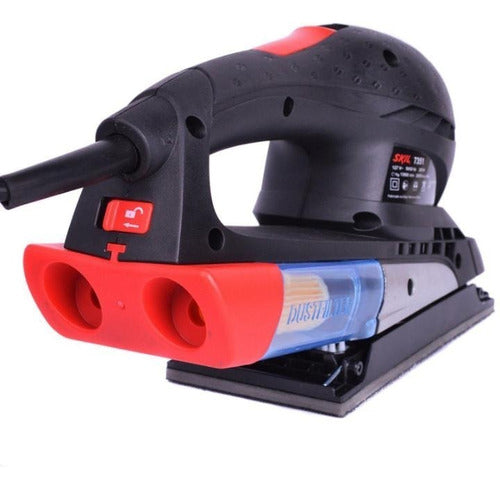 lixadeira orbital skil madera 7351 preta e vermelha 200w 220v