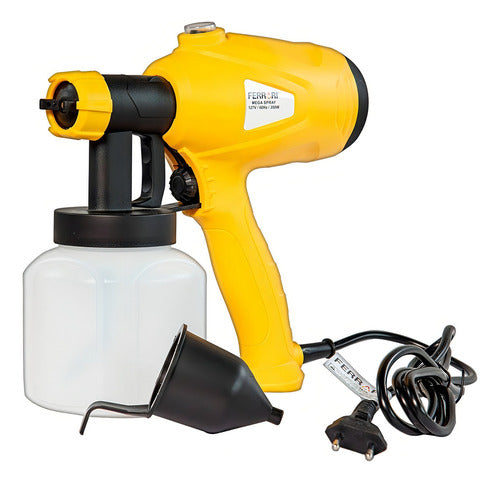 pistola pintura pulverizadora elétrica 350w ms-350w ferrari amarelo 220v