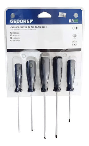 jogo de chave de fenda e phillips 5 peças 150-160s2 gedore