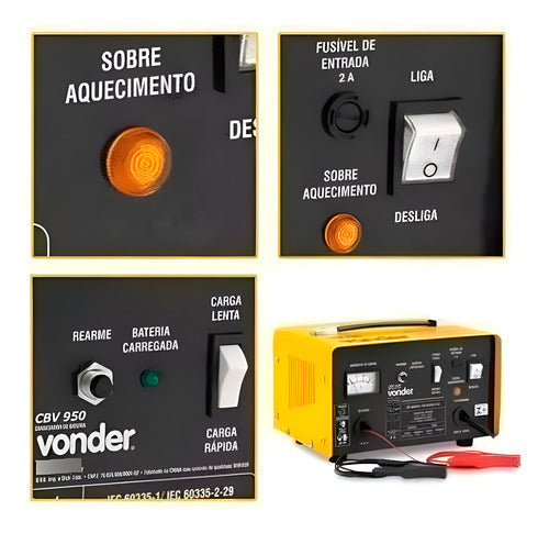 carregador de bateria portátil vonder cbv 950 90ah