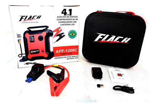 auxiliar partida veicular 12v compressor apf1200c flach nf