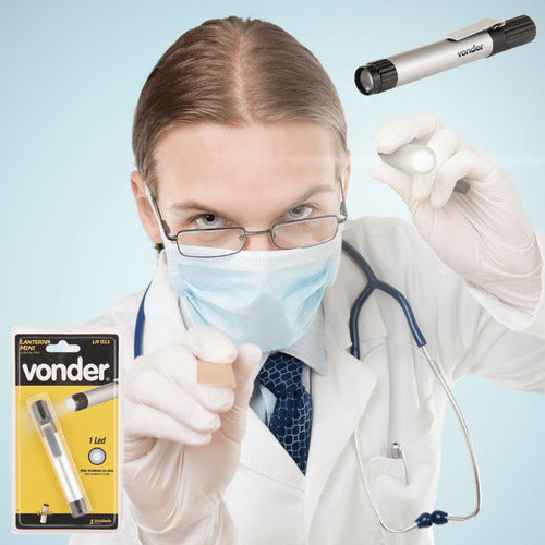 lanterna em caneta de led mini ln 011 - vonder