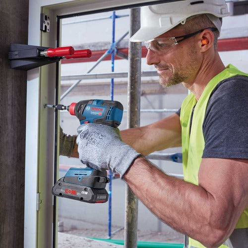 chave de impacto bosch gdx 18v-200 brushless 18v s/b - azul-turquesa - 18v