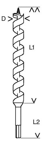 broca rapida em serpentina 11,0mm bosch