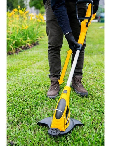 aparador de grama elétrico vonder agv 1000 220v 220v amarelo/preto