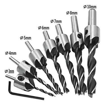 Jogo Broca Escareadora 3pontas 03-10mm 7 Peças Vonder