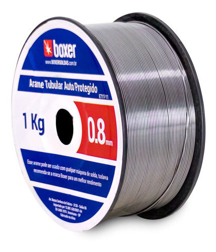 Arame Mig Sem Gás 0.8mm Boxer Rolo 1kg P/ Maquina De Solda C