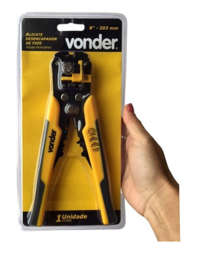 Alicate Eletricista Descascador De Fios Vonder 8 Pol 203mm