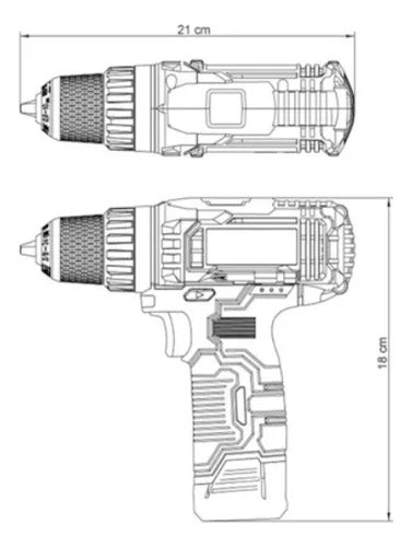 Parafusadeira E Furadeira À Bateria 12v Tramontina 42382