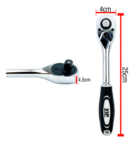 jogo soquete sextavado catraca extensor 1/2 crv 12 peças