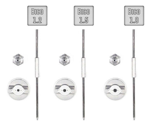 Pistola De Pintura Revolver De Pintura 1lt Bico1.2 1.5 1.8mm