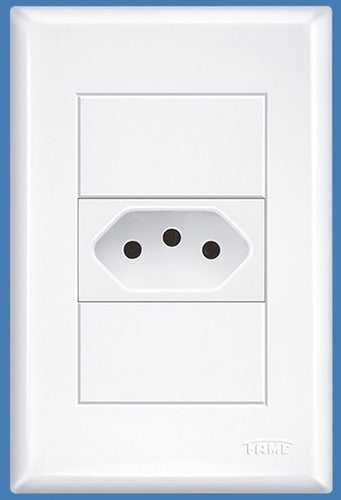 Conjunto 1 Tomada 20a 4x2 Evidence Fame Completa