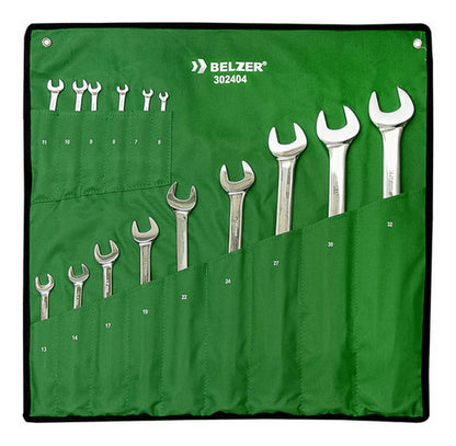 Jogo De Chaves Combinadas 6 À 32mm 15 Peças Belzer