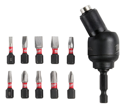 48-32-2301 extensor giratório bit 1/4  c/ 11 pcs milwaukee
