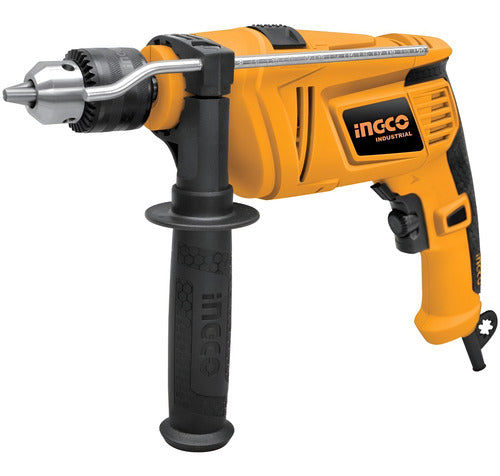 furadeira de impacto reversível mandril 1/2 13mm 850w ingco - amarelo