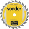 Disco De Serra Circular Vonder Para Madeira 350mm X 30mm 24d