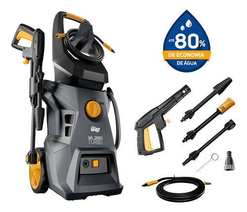 lavadora de alta pressão wap wl 2660 turbo 1800w 220v cinza e amarelo 220v 60 hz