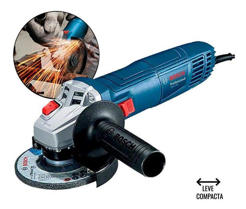 Mini Esmerilhadeira Angular Bosch Professional Gws 700 Azul 710 W 220 V + Acessório