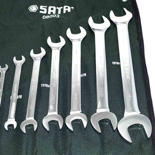 Jogo De Chave Fixa Sata 1/4 A 1 Pol St08003sj C/7 Pç Vanadio