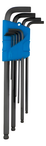 jogo chaves allen longas abauladas 1.5mm a 10mm gedore azul