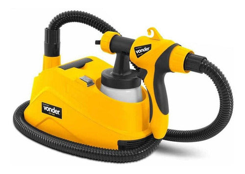 pistola pintura e pulverizar elétrica vonder pev900 400w amarelo