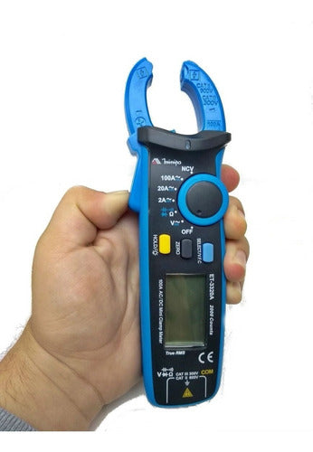 alicate amperímetro digital minipa et-3320a 100a