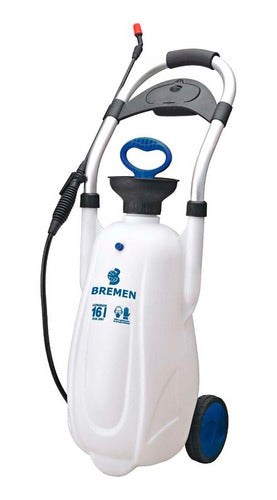 pulverizador bomba manual tipo carrinho agrícola 16 litros