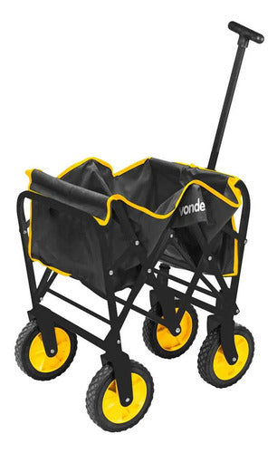 Carrinho Para Carga Dobrável 60kg Vonder Amarelo E Preto Amarelo/preto