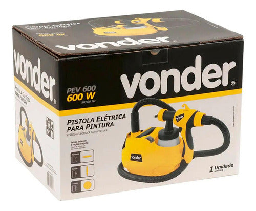 pistola pintura pulverizadora vonder 600w 220v bico 3 ajuste