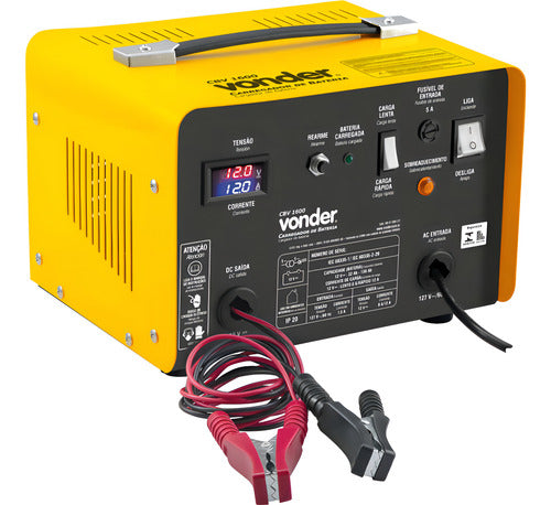 carregador de bateria automotiva visor digital vonder 220v