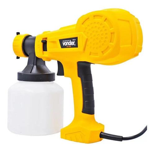 Pistola Elétrica Para Pintura Pev400 Hvlp 800ml Vonder Amarelo/preto