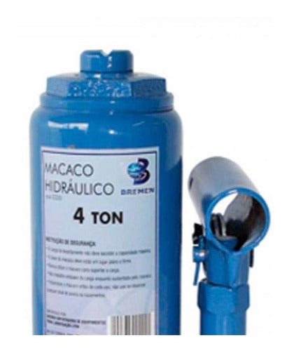 macaco hidráulico tipo garrafa 4 toneladas 2220 bremen