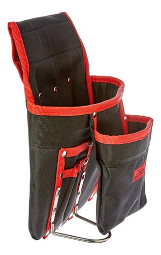 Bolsa Cinto Para Ferramentas 8 Bolsos E Suporte Para Martelo