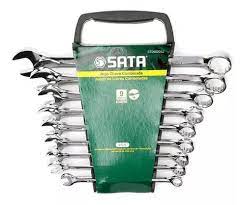 JOGO DE CHAVE COMBINADA 08 A 19MM C/09 PCS SATA