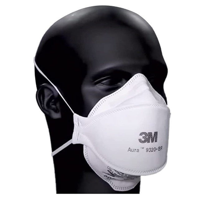 máscara respirador 3m aura 9320 pff2 n95 sem válvula kit com 10 unidades