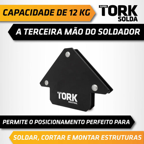 Esquadro Magnético Para Solda 12 Kg Tork
