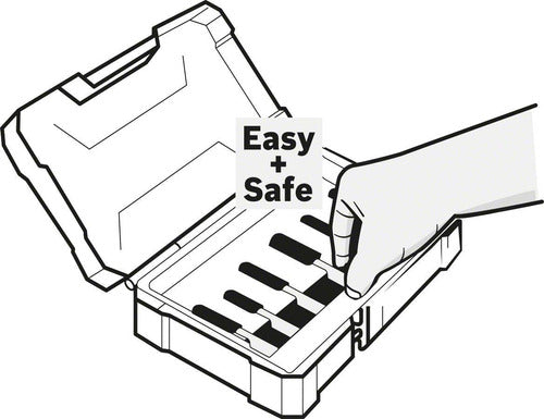 Jogo De 6 Fresas Haste Reta 6mm 6 Pçs Bosch 2607017465000